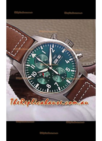 IWC Pilot Chronograph Edition Green Dial 1:1 Mirror Replica Watch