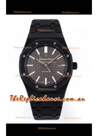 Audemars Piguet Royal Oak PVD Coated Swiss Replica Watch 3120 Swiss Movement - Grey Dial 