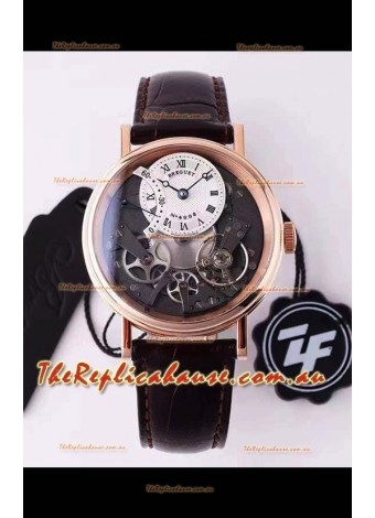 Breguet Tradition 7057BR/R9/9W6 Pink Gold Dual Tourbillon Swiss Replica Watch