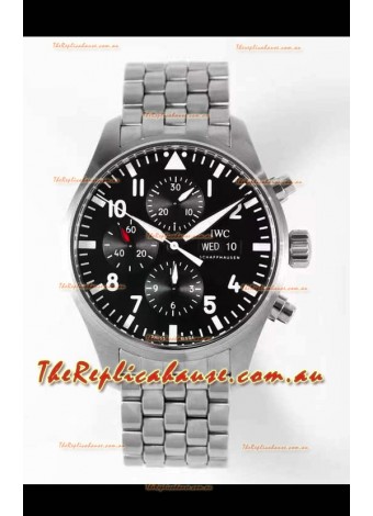 IWC Pilot Chronograph Le Petit Prince Edition Black Dial 1:1 Mirror Replica Watch
