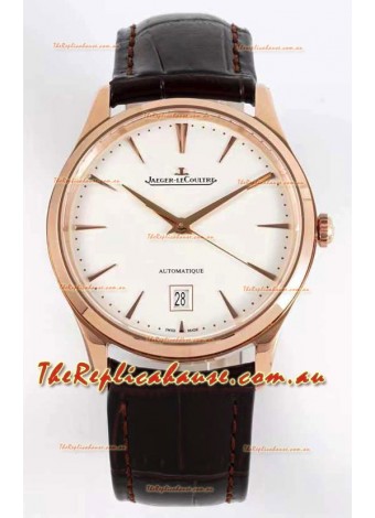 Jaeger LeCoultre Master Ultra Thin Rose Gold Swiss 1:1 Mirror Replica Watch