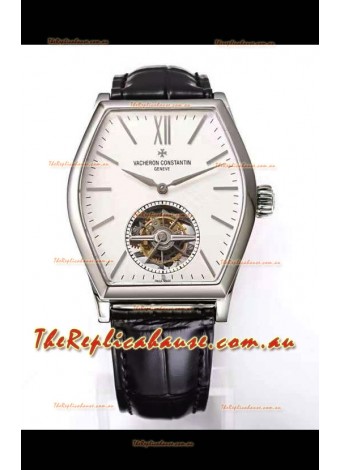Vacheron Constantin Malte Tourbillon 1:1 Mirror Stainless Steel Swiss Replica White Dial