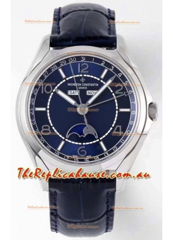 Vacheron Constantin Fiftysix Complete Calendar Swiss Replica Watch in Blue Dial 