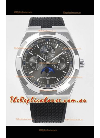 Vacheron Constantin Overseas Perpetual Calendar Ultra-Thin Grey Dial Steel Casing Replica