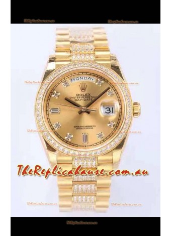 Rolex Day Date Presidential 18K Yellow Gold Watch 36MM - Gold Dial 1:1 Mirror Quality Watch