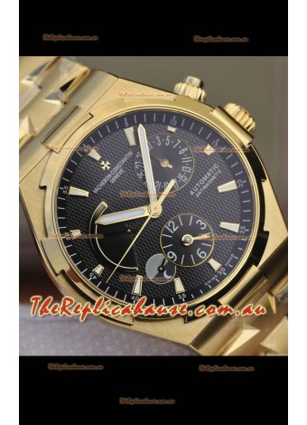 Vacheron Constantin Overseas Power Reserve Swiss Replica Watch in Yellow Gold Casing