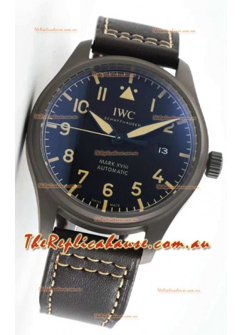 IWC Pilot's MARK XVIII Heritage 1:1 Swiss Watch in Titanium Casing