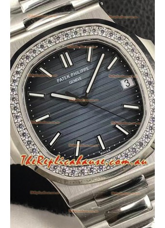 Patek Philippe Nautilus 5713/1G 904L Steel 2023 Updated Mirror Replica Watch - Blue Dial