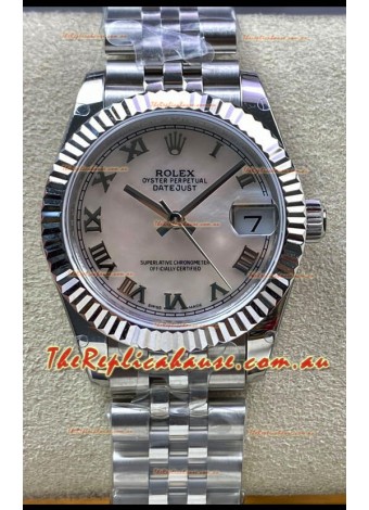 Rolex Datejust 178384 31MM Swiss Replica in 904L Steel in Pearl Dial - 1:1 Mirror Replica