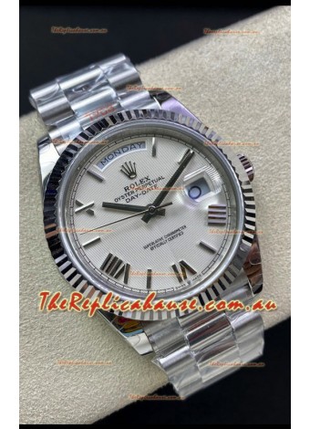 Rolex Day Date 228239-83419 904L Steel 40MM - White Pearl Dial 1:1 Mirror Quality Watch