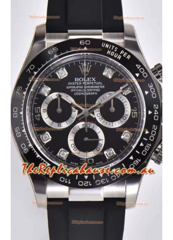 Rolex Cosmograph Daytona 116509 Black Dial Cal.4130 Movement - 904L Steel Watch