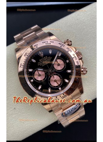 Rolex Daytona 116505 Rose Gold Original Cal.4130 Movement - 1:1 Mirror 904L Steel Watch