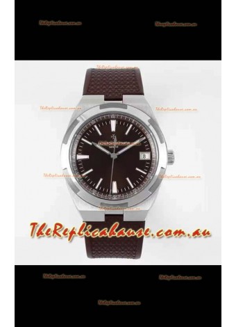 Vacheron Constantin Overseas 1:1 Mirror Swiss Replica Watch in Brown Strap