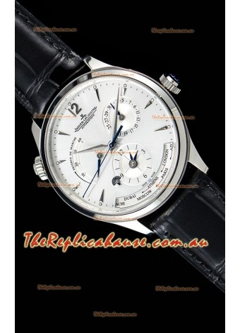 Jaeger LeCoultre Master Geographic Power Reserve 904L Steel Swiss Timepiece
