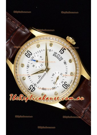 Jaeger LeCoultre Master Control Yellow Gold Swiss Replica Timepiece 