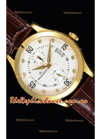 Jaeger LeCoultre Master Control Yellow Gold Swiss Replica Timepiece 
