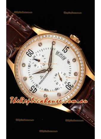 Jaeger LeCoultre Master Control Rose Gold Swiss Replica Timepiece 