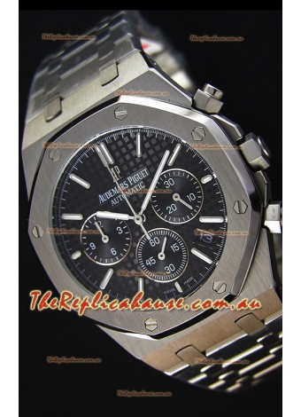 Audemars Piguet Royal Oak Chronograph Black Dial Swiss Quartz Replica Watch  - 41MM