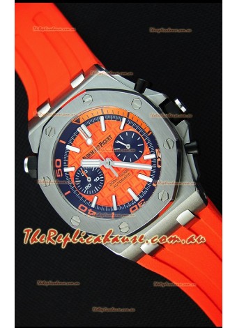 Audemars Piguet Royal Oak Offshore Diver Chronograph Swiss Quartz Replica Watch in Orange