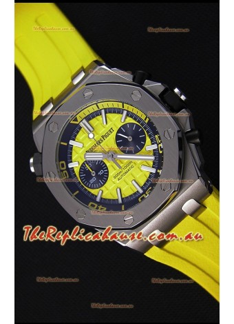 Audemars Piguet Royal Oak Offshore Diver Chronograph Swiss Quartz Replica Watch in Yellow