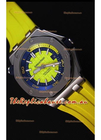 Audemars Piguet Royal Oak Offshore Diver Japanese Automatic Replica Watch in Yellow