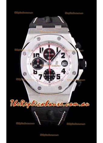 Audemars Piguet Royal Oak Offshore Chronograph Panda - 1:1 Mirror Ultimate Edition - Updated Version with 3126 Movement