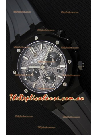 Audemars Piguet Royal Oak Chronograph Slate Grey Dial Rubber Strap PVD Case Swiss Replica Watch 