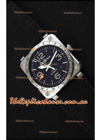 Bell & Ross BR03-93 GMT Steel Swiss Replica Watch 1:1 Edition 42MM
