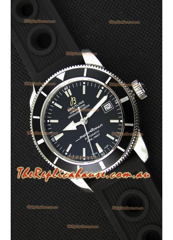 Breitling SuperOcean Heritage II B20 42MM Black Dial Black Bezel Swiss Replica Watch - 1:1 Mirror Edition