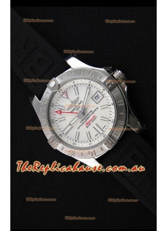 Breitling Avenger II GMT Swiss 1:1 Mirror Replica Watch in White Dial 