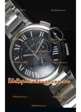 Ballon De Cartier Chronograph in Stainless Steel Case - 1:1 Mirror Replica