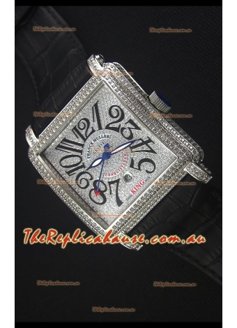 Franck Muller Conquistador King Automatic Swiss Replica Watch in Stainless Steel