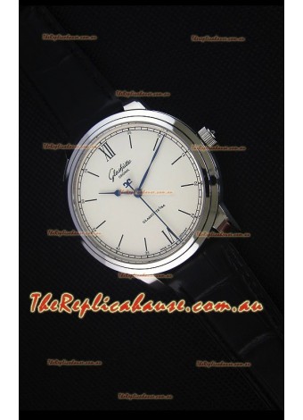 Glashuette Senator Excellence Cream Dial Steel Case Swiss Replica Watch