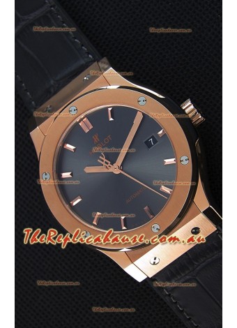 Hublot Classic Fusion Racing Grey King Gold Swiss Replica Watch - 1:1 Mirror Replica