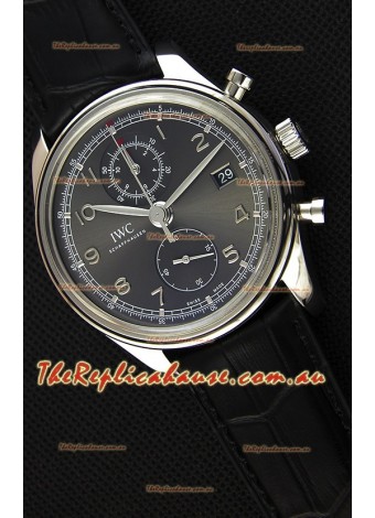 IWC Portugieser Chronograph Classic IW390302 Grey Dial Swiss Replica Watch 