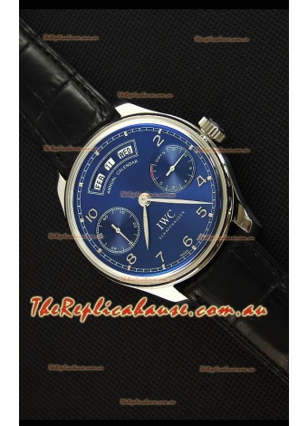 IWC Portugieser Annual Calender Midnight Blue IW503502 1:1 Mirror Replica Watch