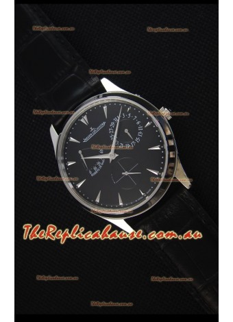 Jaeger-LeCoultre Master Ultra Thin Réserve De Marche Black Dial 1:1 Mirror Replica Watch