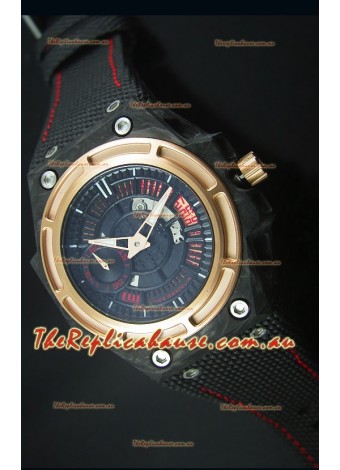 Linde Werdelin Spidolite II Swiss Replica Timepiece in Forged Carbon Case