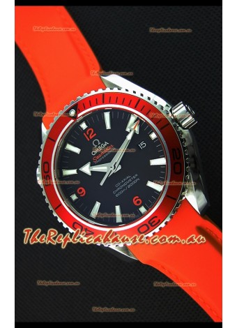 Omega Seamaster Planet Ocean Swiss Orange Strap Replica 45MM 1:1 Ultimate Edition Watch 