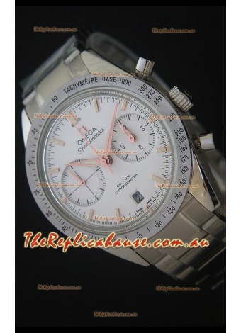 Omega Speedmaster 57 Co-Axial Chronograph in Pink Gold Markers Swiss Watch