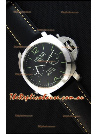 Panerai Luminor GMT 8 Days Power Reserve Japanese Replica Watch 