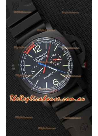 Panerai Luminor Regatta Japanese Replica Watch in PVD Case