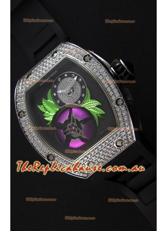 Richard Mille 19-02 Tourbillon Fleur Swiss Replica Watch in Stainless Steel  
