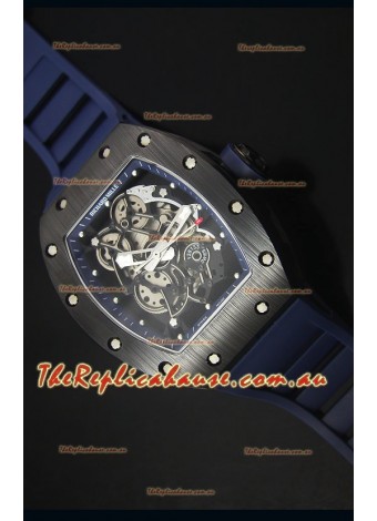 Richard Mille RM055 Ceramic Case Timepiece in Blue Inner Bezel