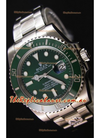 Rolex Submariner Ref#116610LV The Hulk Swiss Replica 1:1 Mirror - Ultimate 904L Steel Watch 
