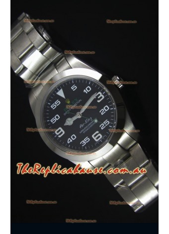 Rolex Oyster Perpetual 116900 AIR KING Swss Replica Timepiece in Black Dial 