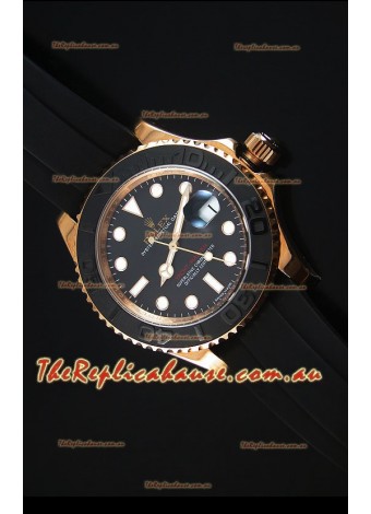 Rolex Yachtmaster 116655 Everose Gold Ceramic 1:1 Ultimate Mirror Replica Timepiece
