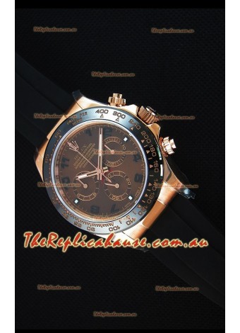 Rolex Daytona 116515 Everose 1:1 Mirror Replica Rose Gold Brown Dial Watch 
