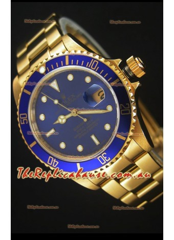 Rolex Submariner 16618 Gold Replica 1:1 Watch with Swiss 3135 Movement