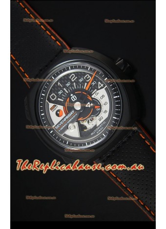 SevenFriday V02-01 Miyota 82S7 Movement 1:1 Edition Carbon Dial